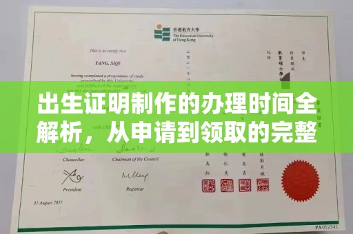 西充出生证明制作的办理时间全解析，从申请到领取的完整指南